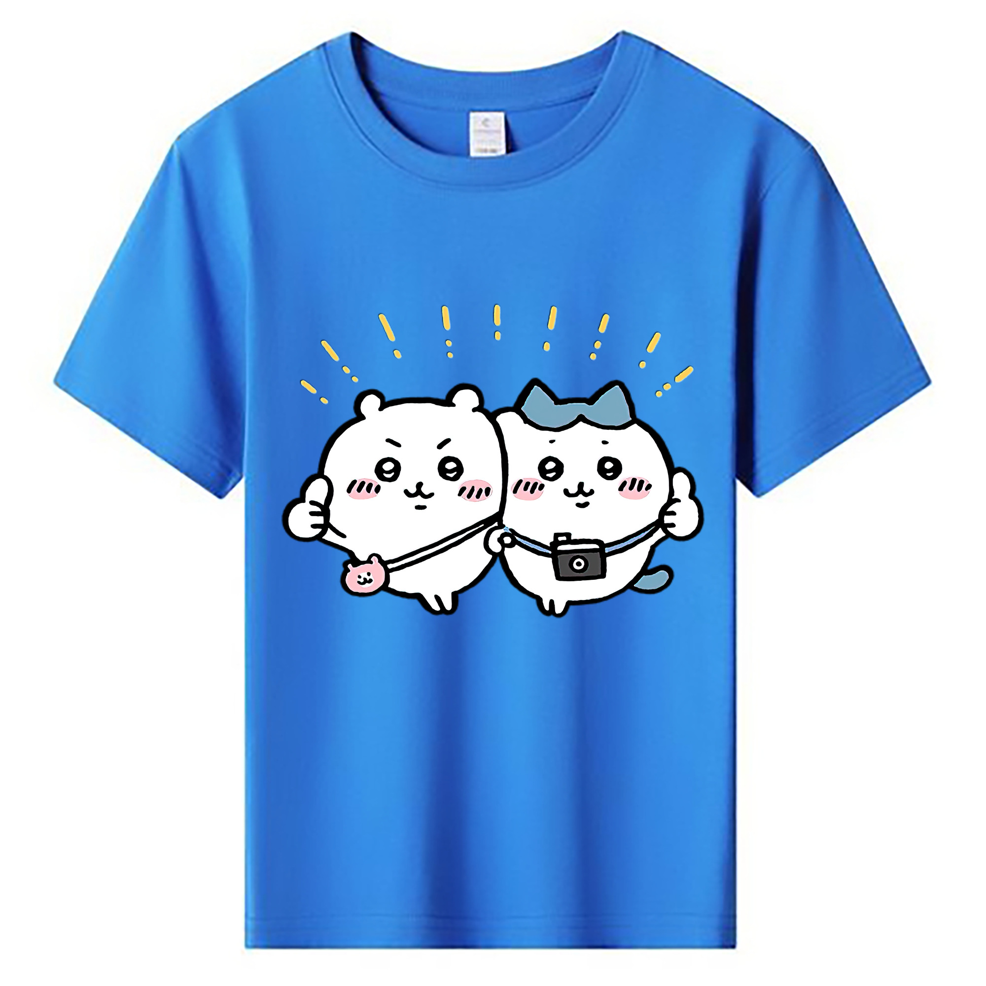 （画像用） ちいかわ ちいかわ Chii-kawa chiikawa 綿100％キッズTシャツ（フロントプリント）